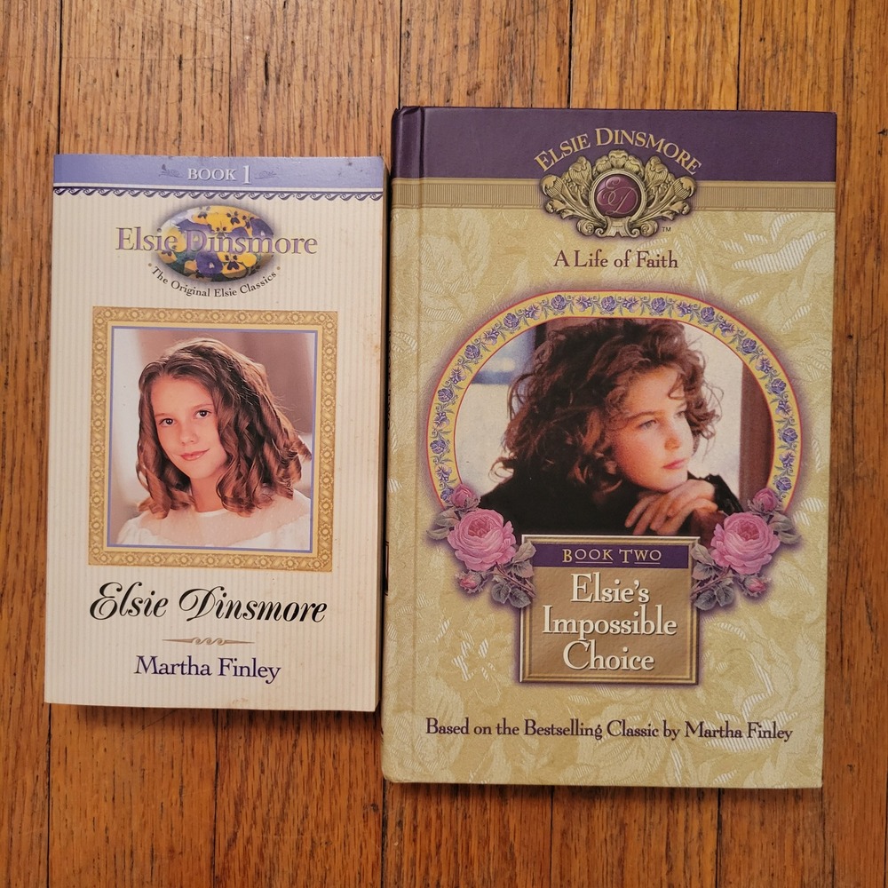 Elsie Dinsmore Books Martha Finley Home School Teacher Gift 1 and 2 Christian